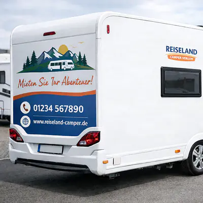 Wohnwagen & Caravan Aufkleber Druck primary image