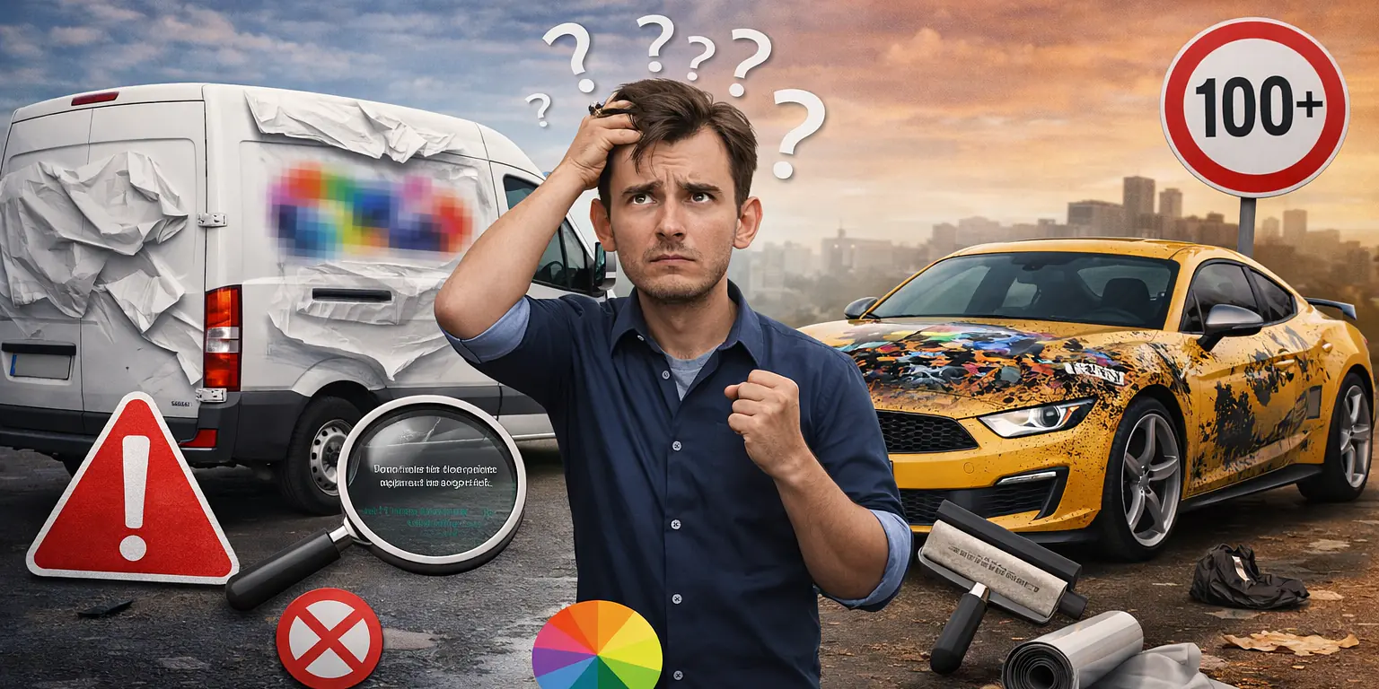 10 Fehler, die Du bei Deiner Autobeschriftung vermeiden solltest.