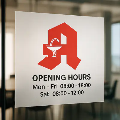 Frosted Glass Film with Logo Print primary image