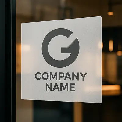 Frosted Glass Film with Logo Print secondary image